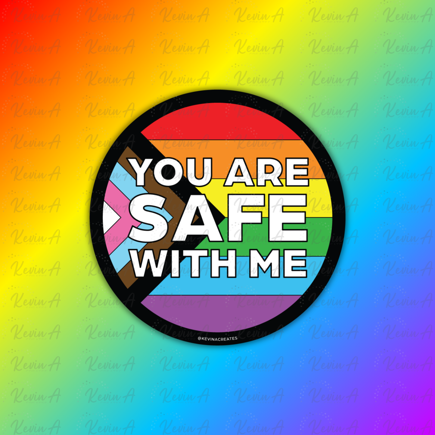 You Are Safe With Me Sticker