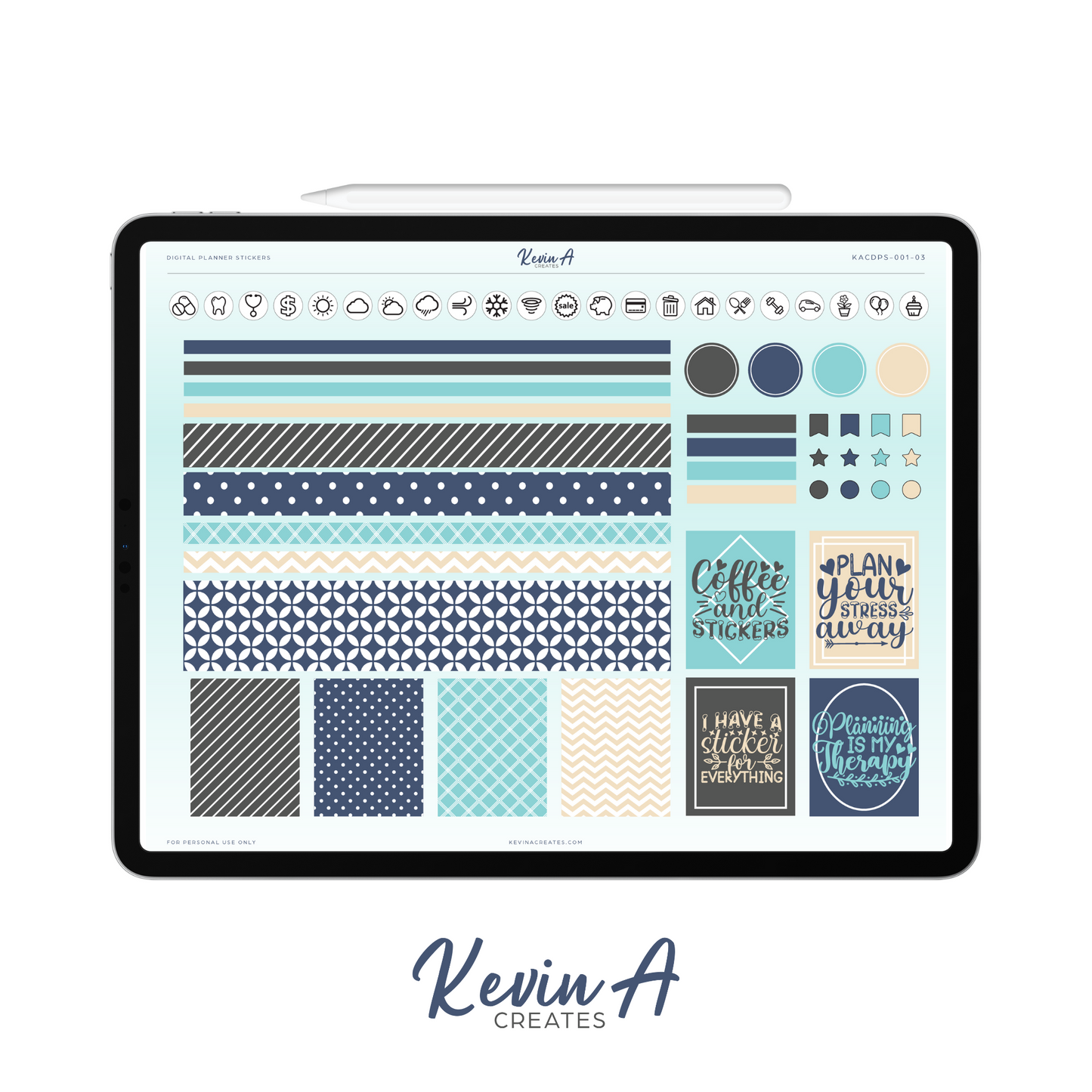 Digital Functional Sticker Book Series 1