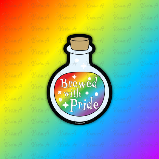 Brewed with Pride Sticker