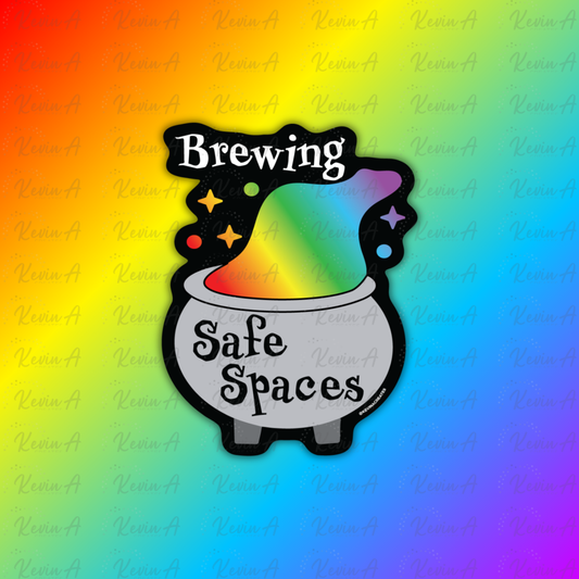 Brewing Safe Spaces Sticker