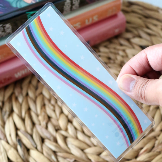 LGBTQIA+ Pride Wave Laminated Bookmark