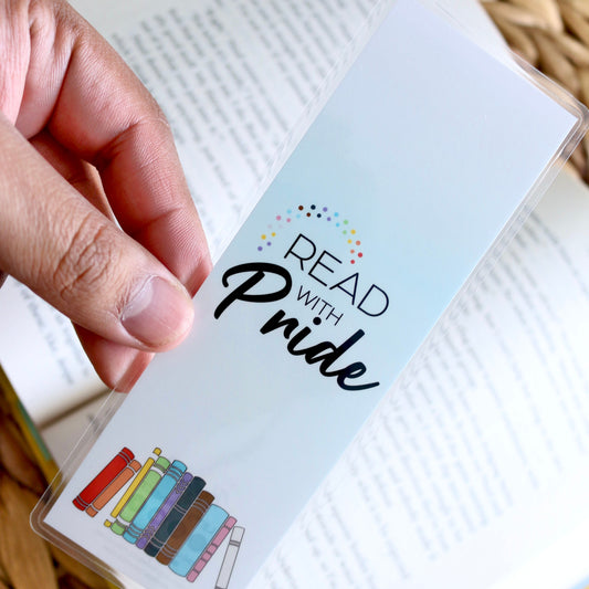 Read With Pride Laminated Bookmark