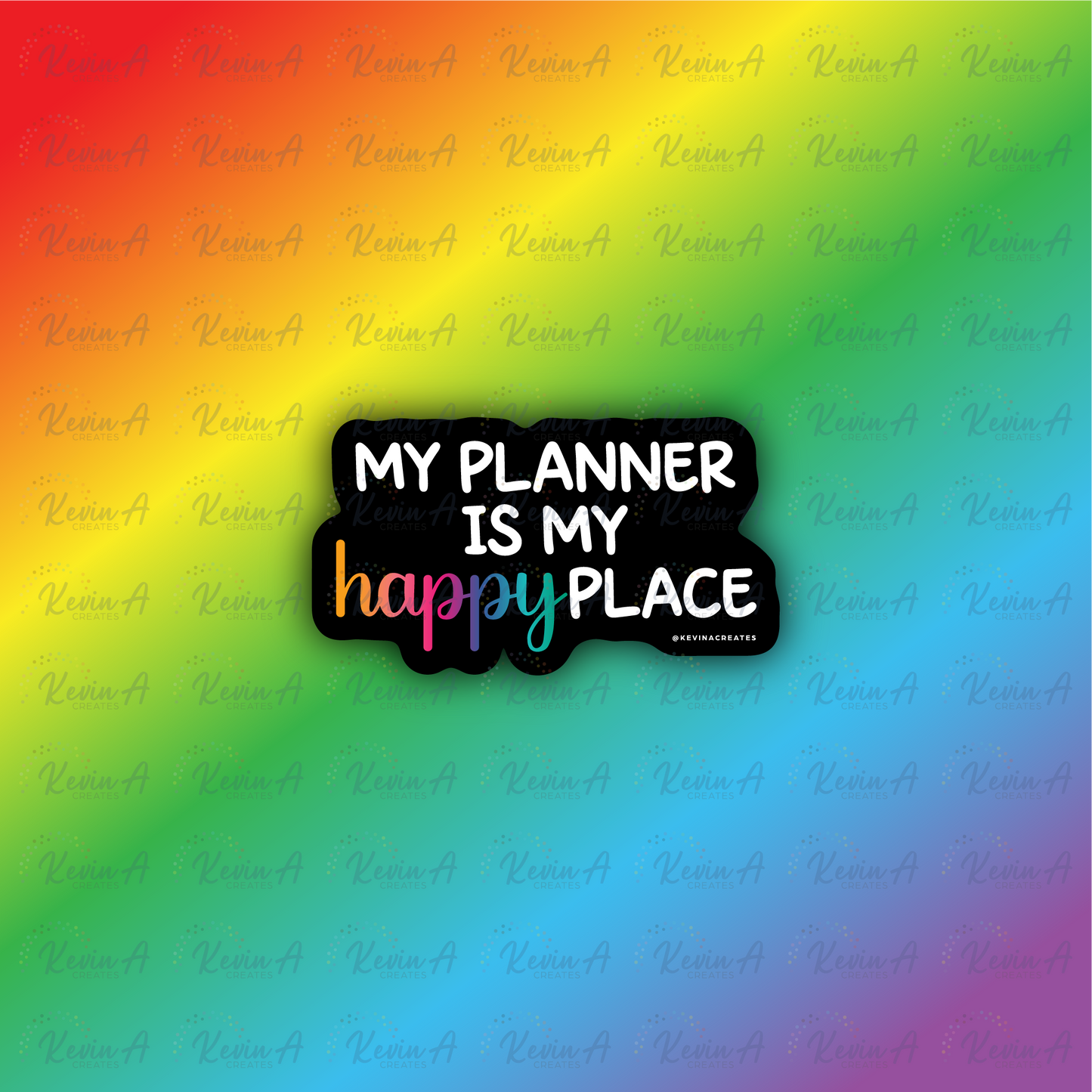 My Planner Is My Happy Place Sticker