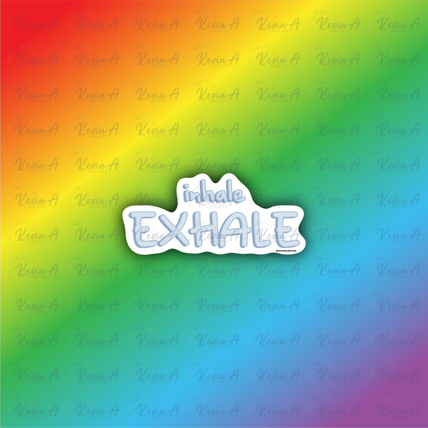 inhale EXHALE Sticker