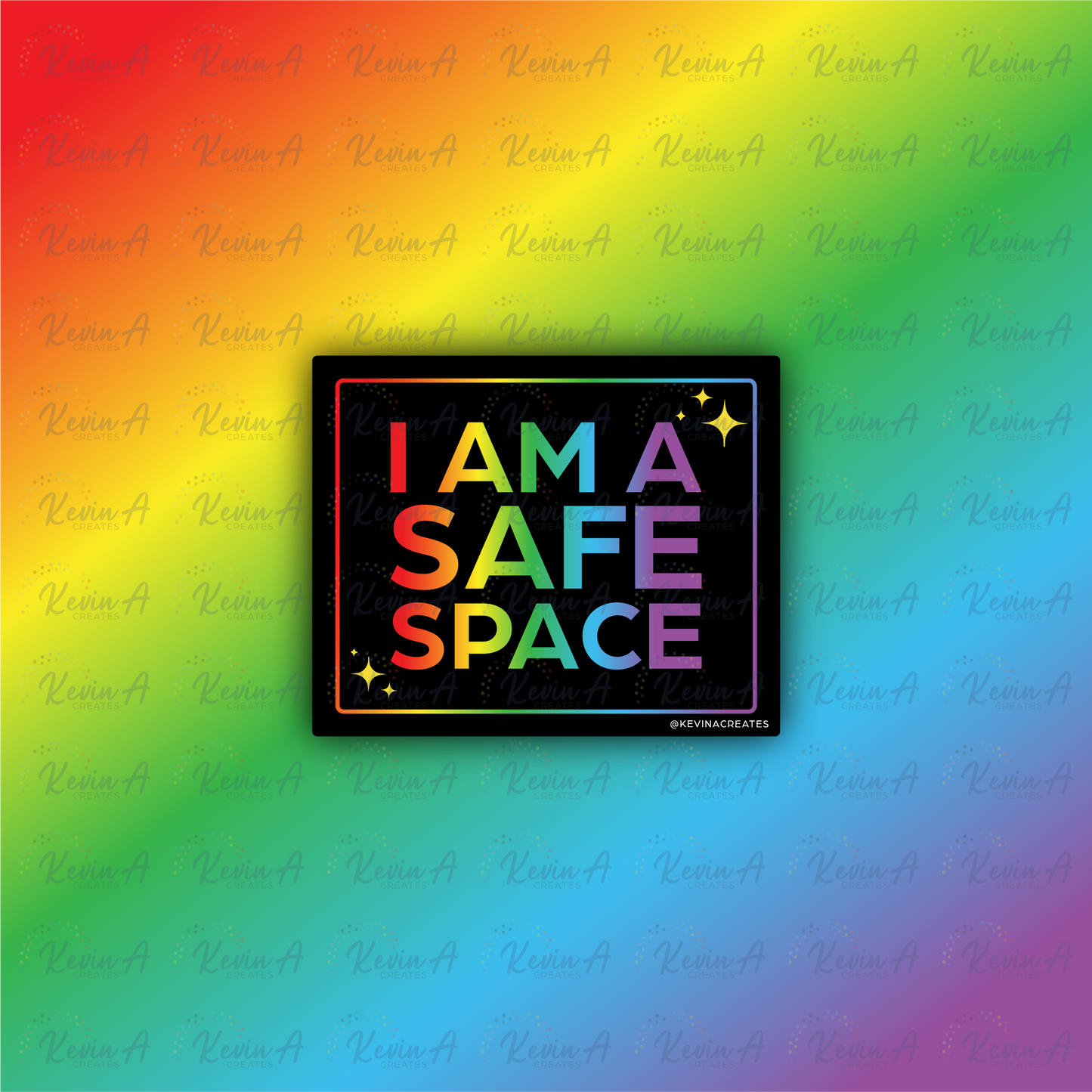 I Am A Safe Space Sticker