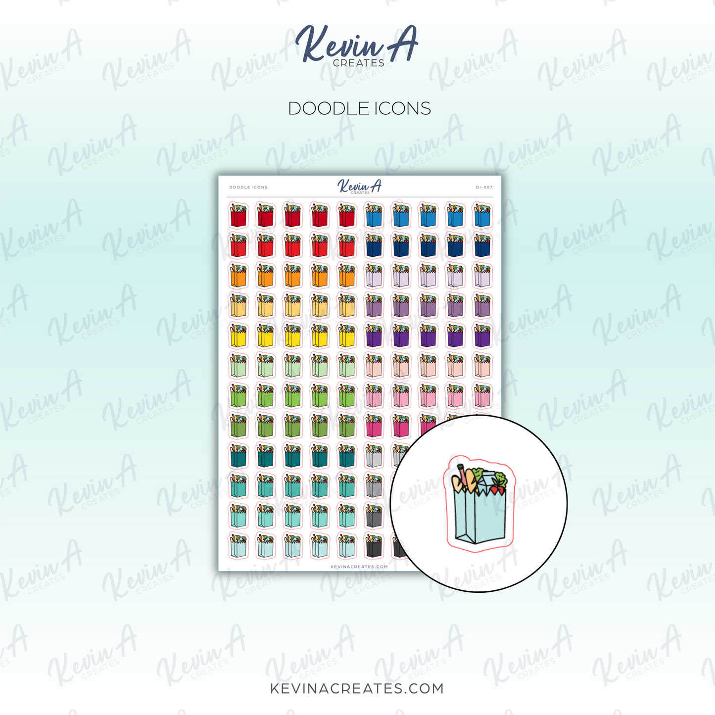 Doodle Icons - Grocery Bag Icon