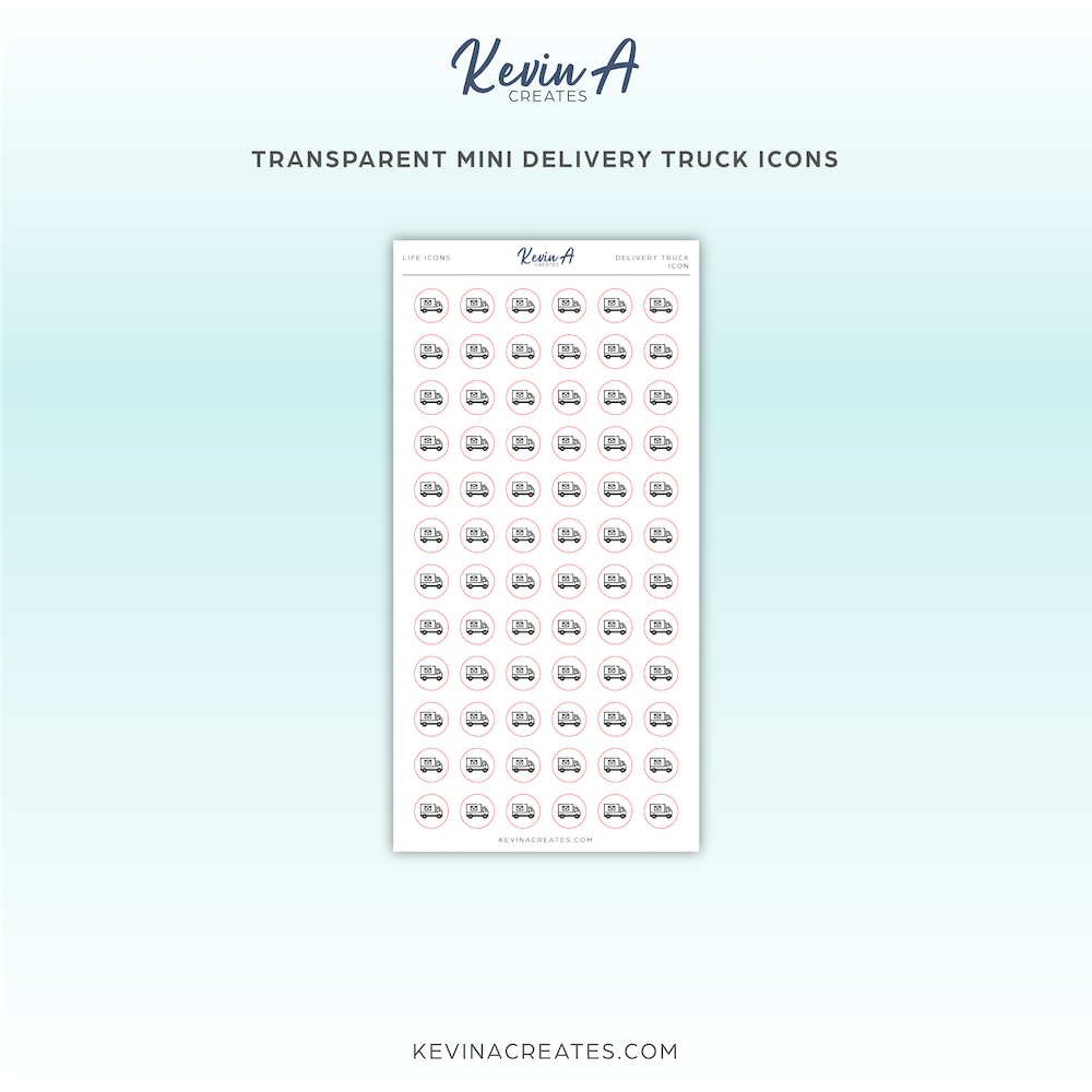 Transparent Mini Icons - Delivery Truck