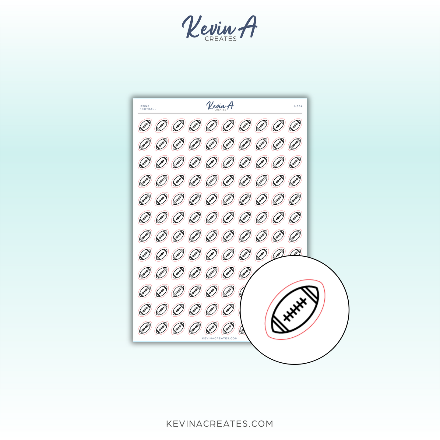 *LAST CHANCE* Icons - Football Icon Planner Stickers