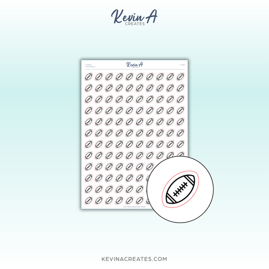 *LAST CHANCE* Icons - Football Icon Planner Stickers