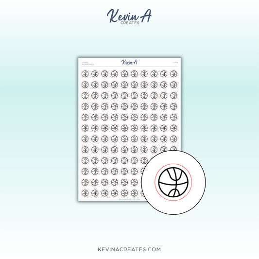 *LAST CHANCE* Icons - Basketball Icon Planner Stickers