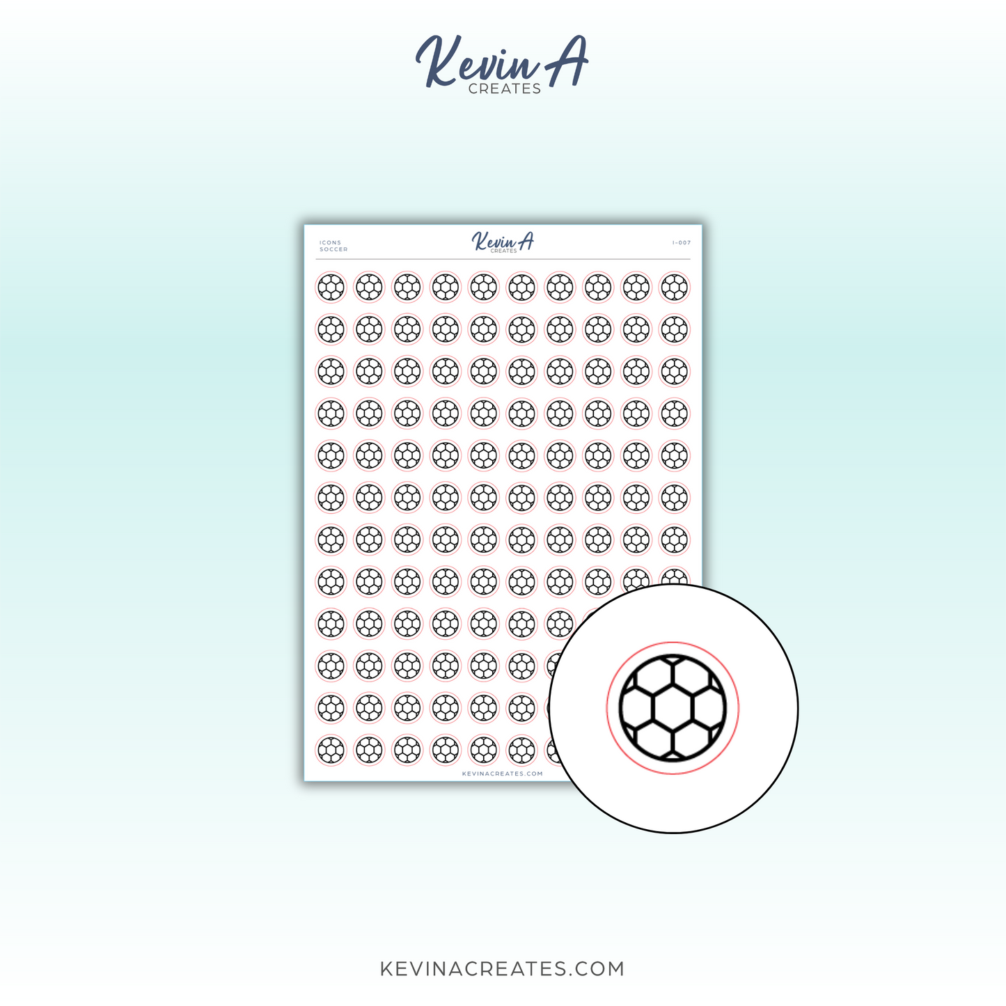 *LAST CHANCE* Icons - Soccer Icon Planner Stickers