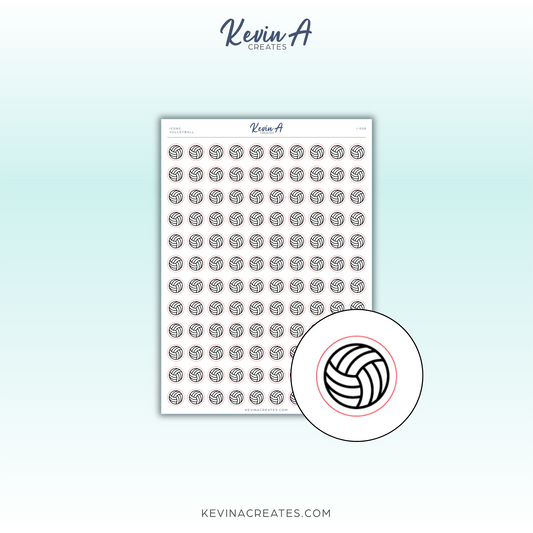 *LAST CHANCE* Icons - Volleyball Icon Planner Stickers