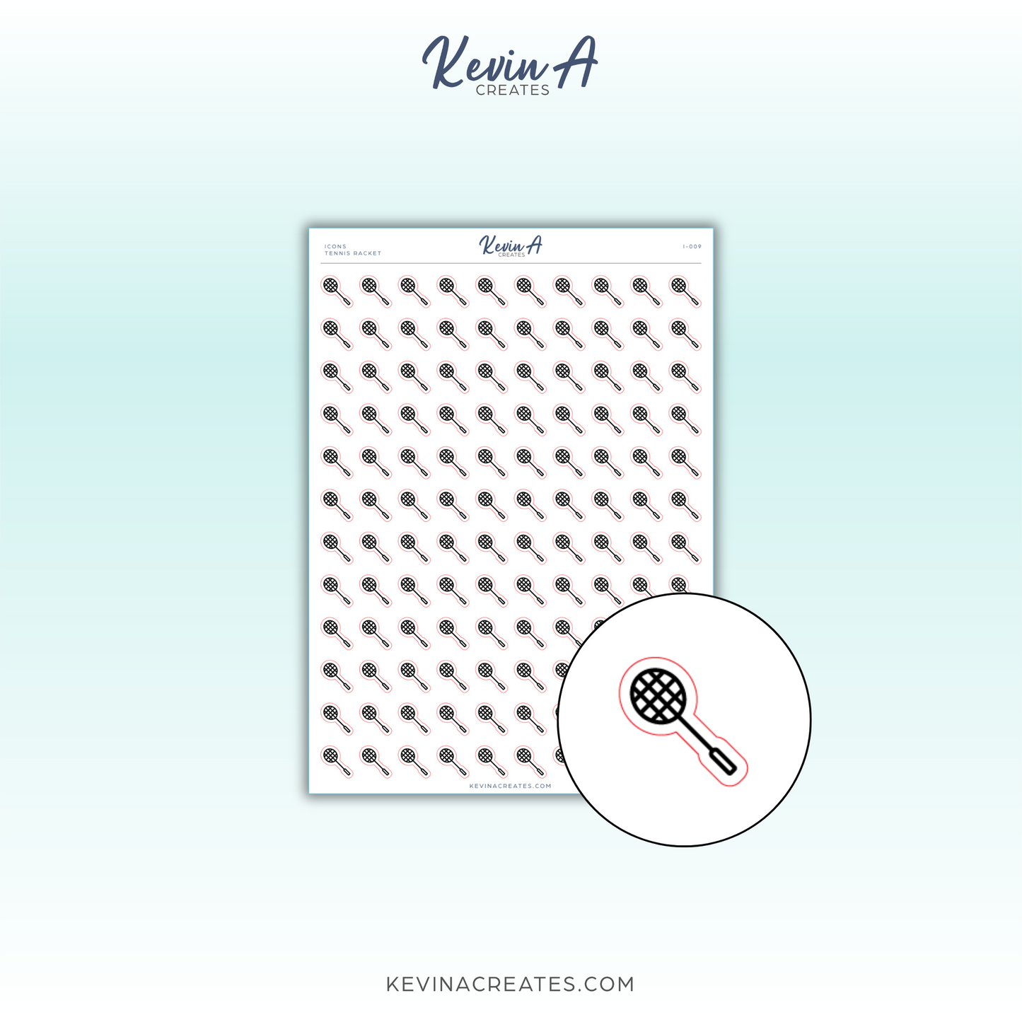 *LAST CHANCE* Icons - Tennis Icon Planner Stickers