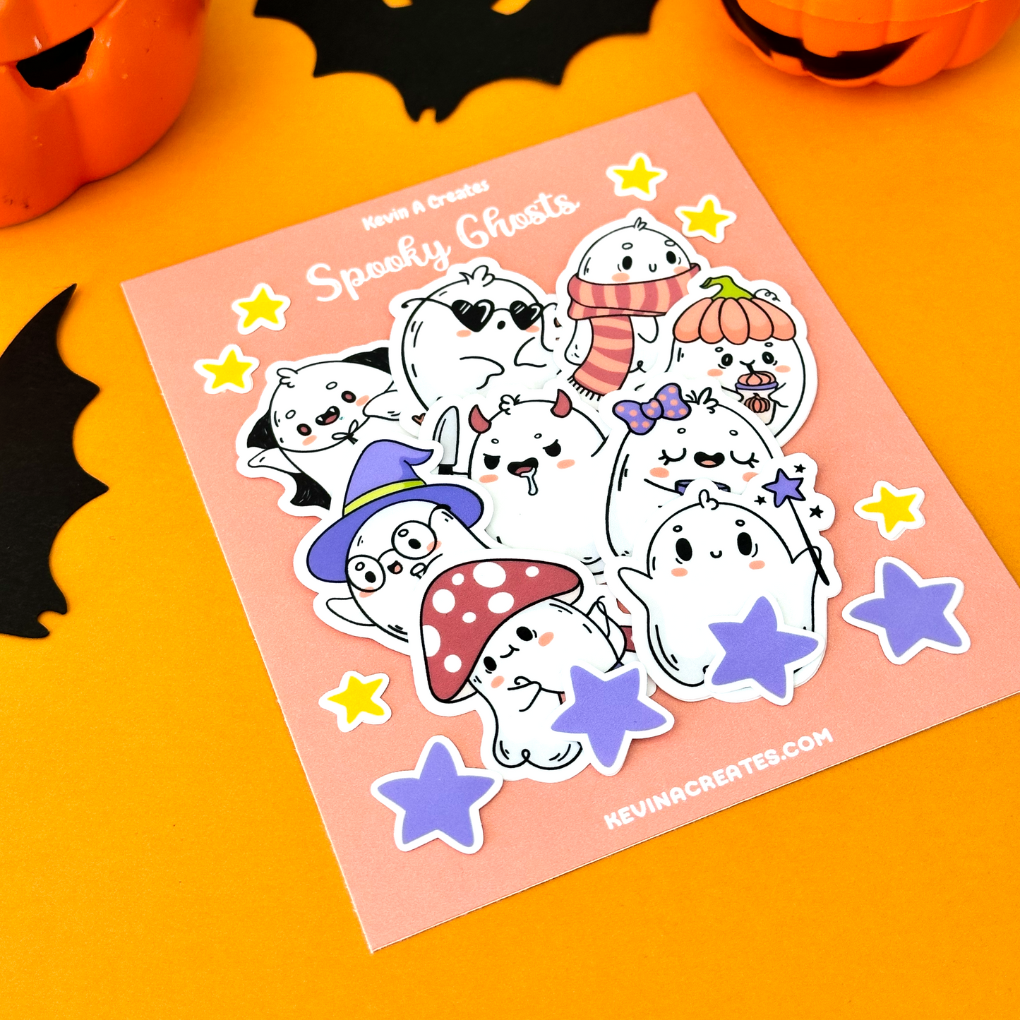 Spooky Ghosts Sticker Pack