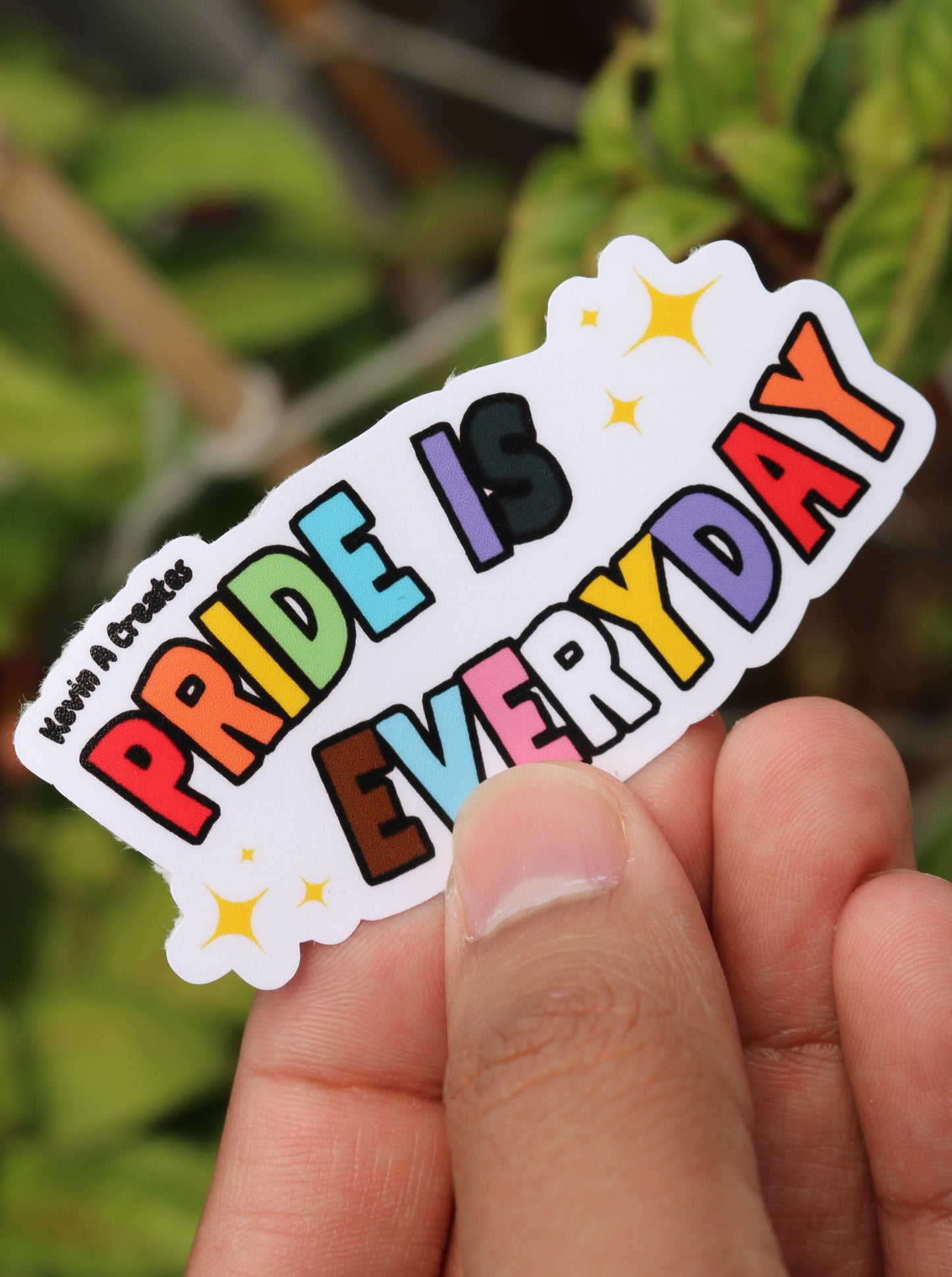 DC-097, PRIDE IS EVERYDAY Doodle Pride Die Cut Stickers