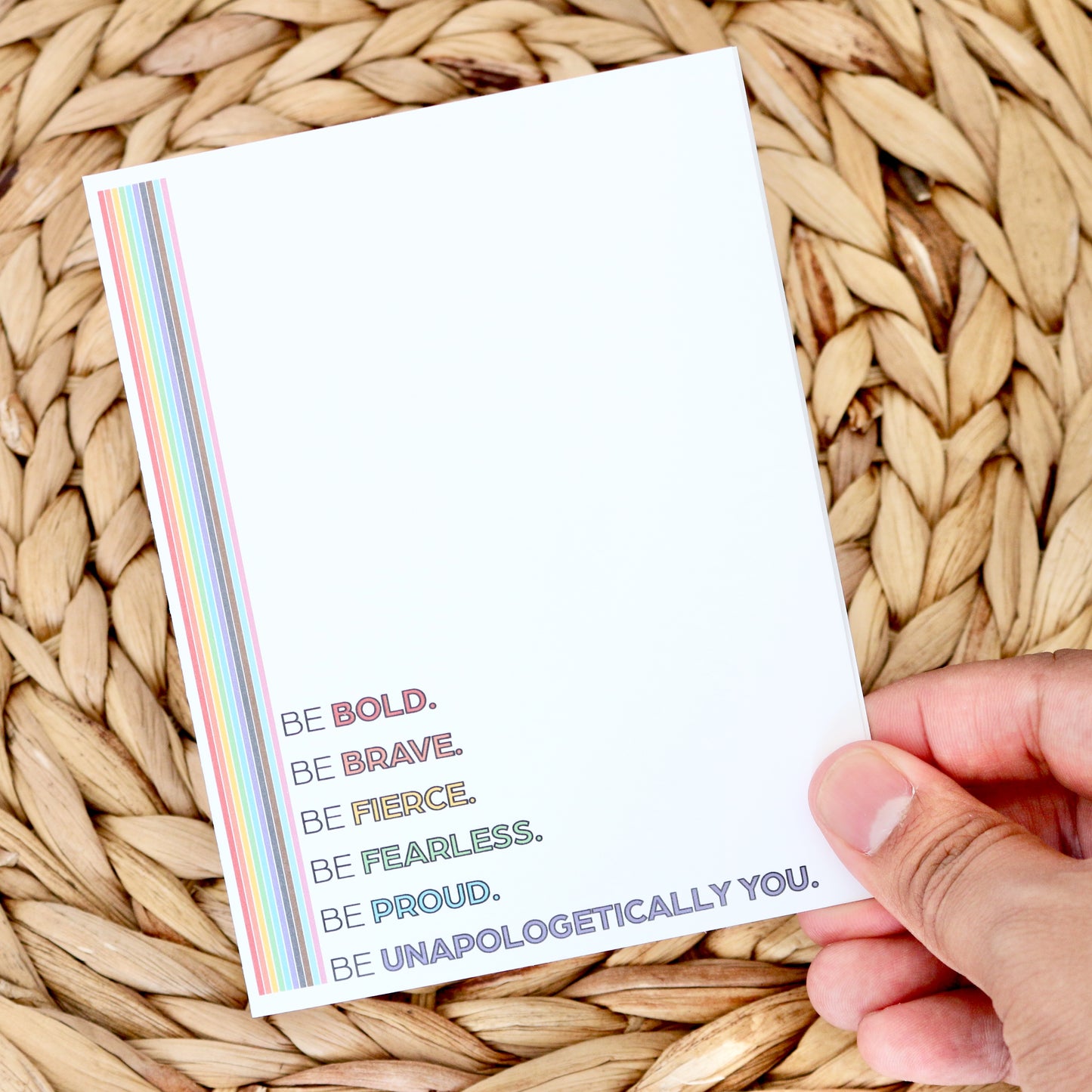 Be Bold, Brave, Fierce, Fearless, Proud, Unapologetically You Greeting Card