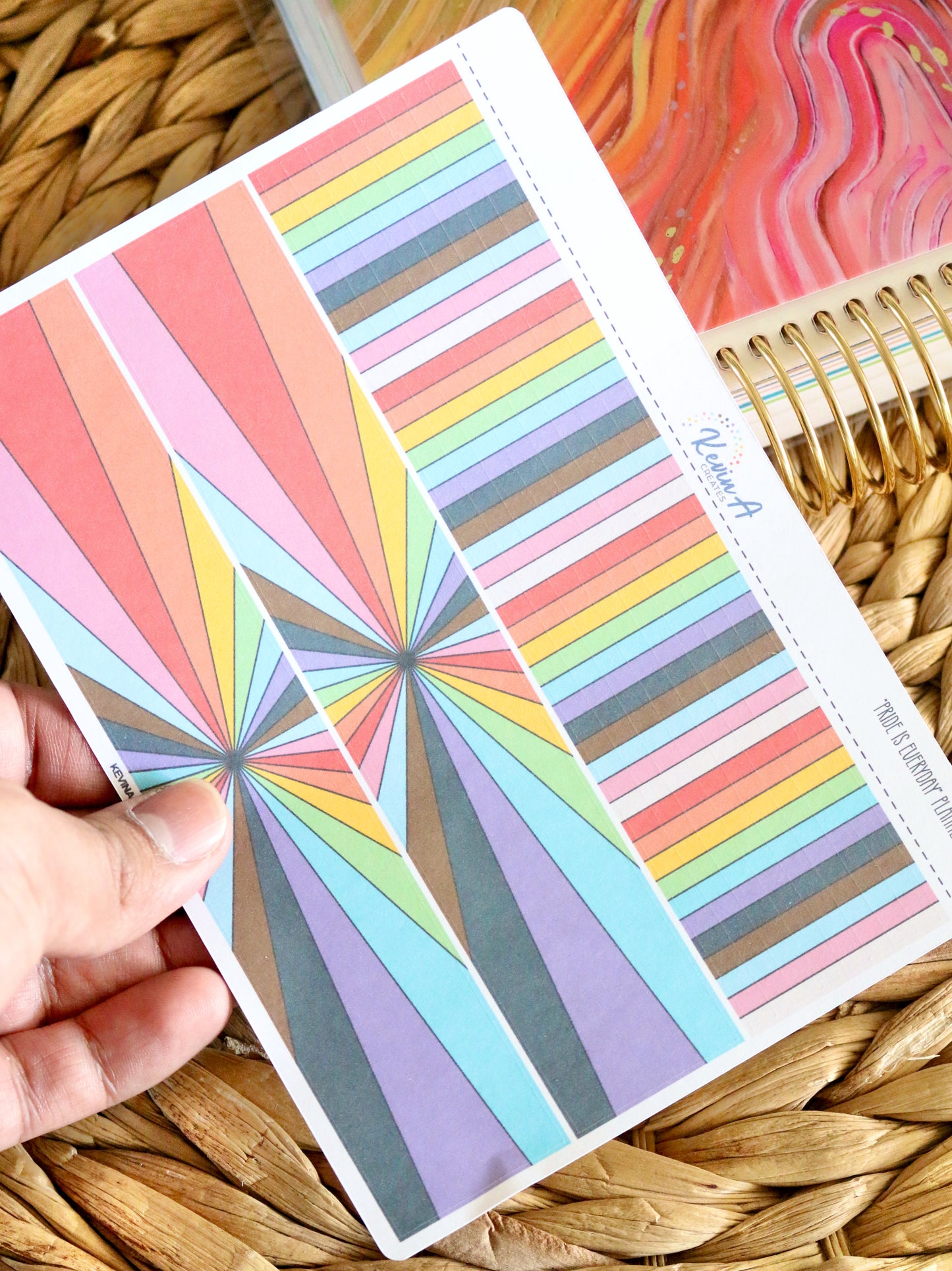"Pride is Everyday" Vertical Weekly Planner Sticker Kit