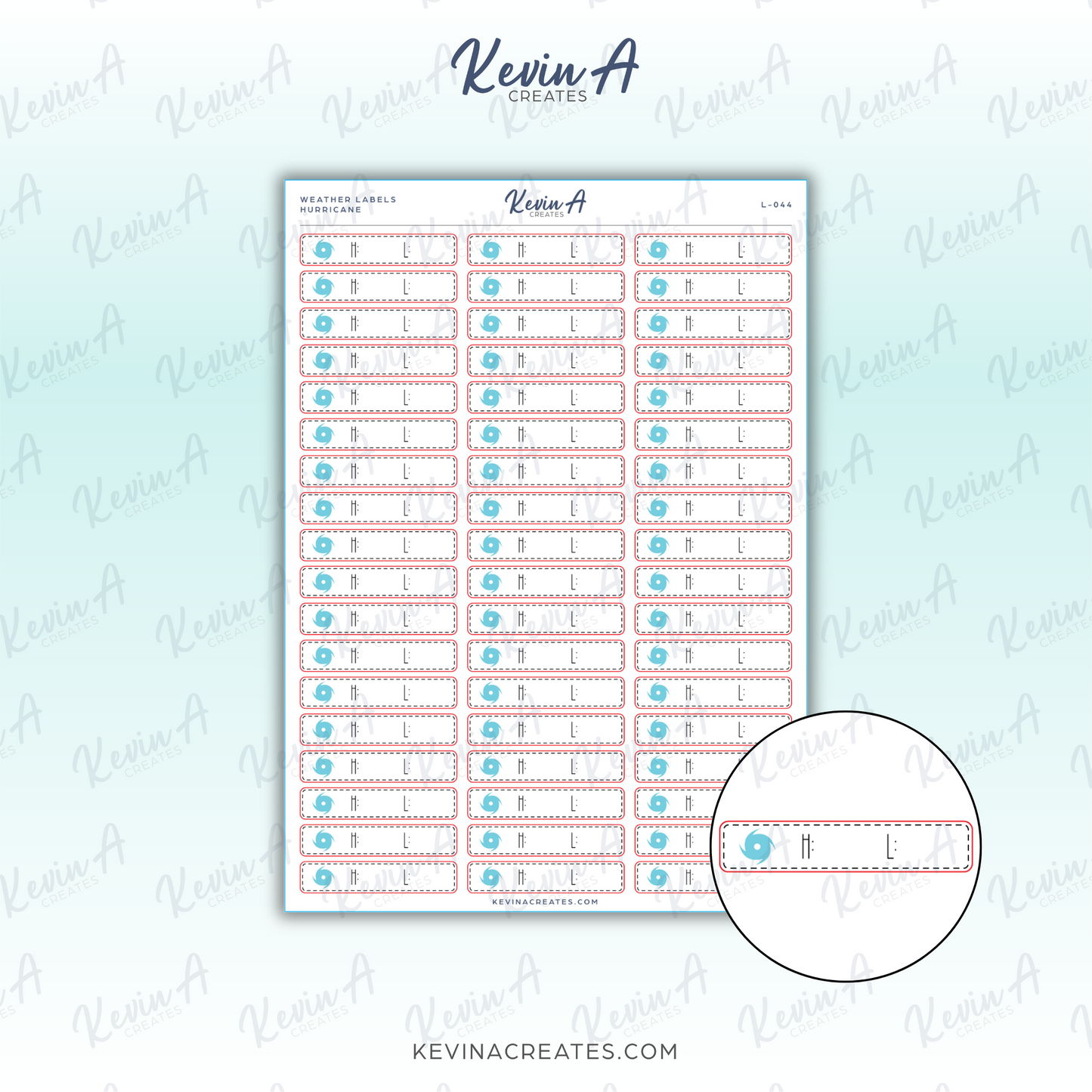 *LAST CHANCE* Hurricane Weather Icon Label Planner Stickers