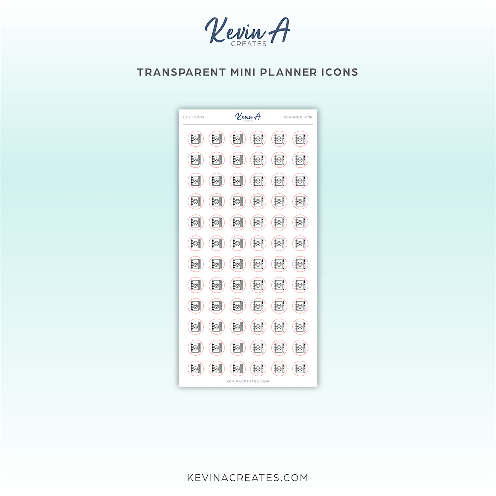 Transparent Mini Icons - Planner