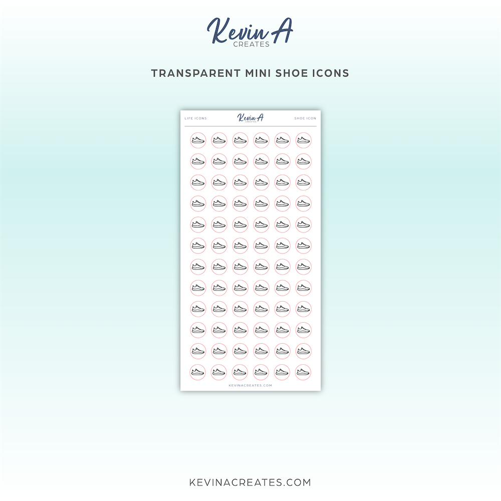 Transparent Mini Icons - Shoe