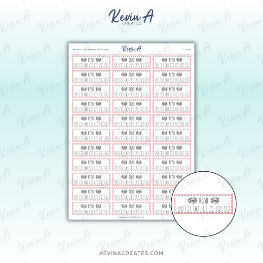 *LAST CHANCE* Weekly Read Tracker Planner Stickers
