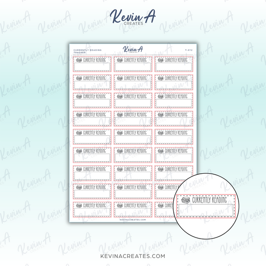 *LAST CHANCE* Currently Reading Tracker Planner Stickers