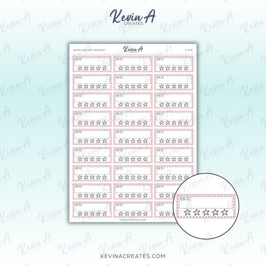 *LAST CHANCE* Book Review Tracker Planner Stickers