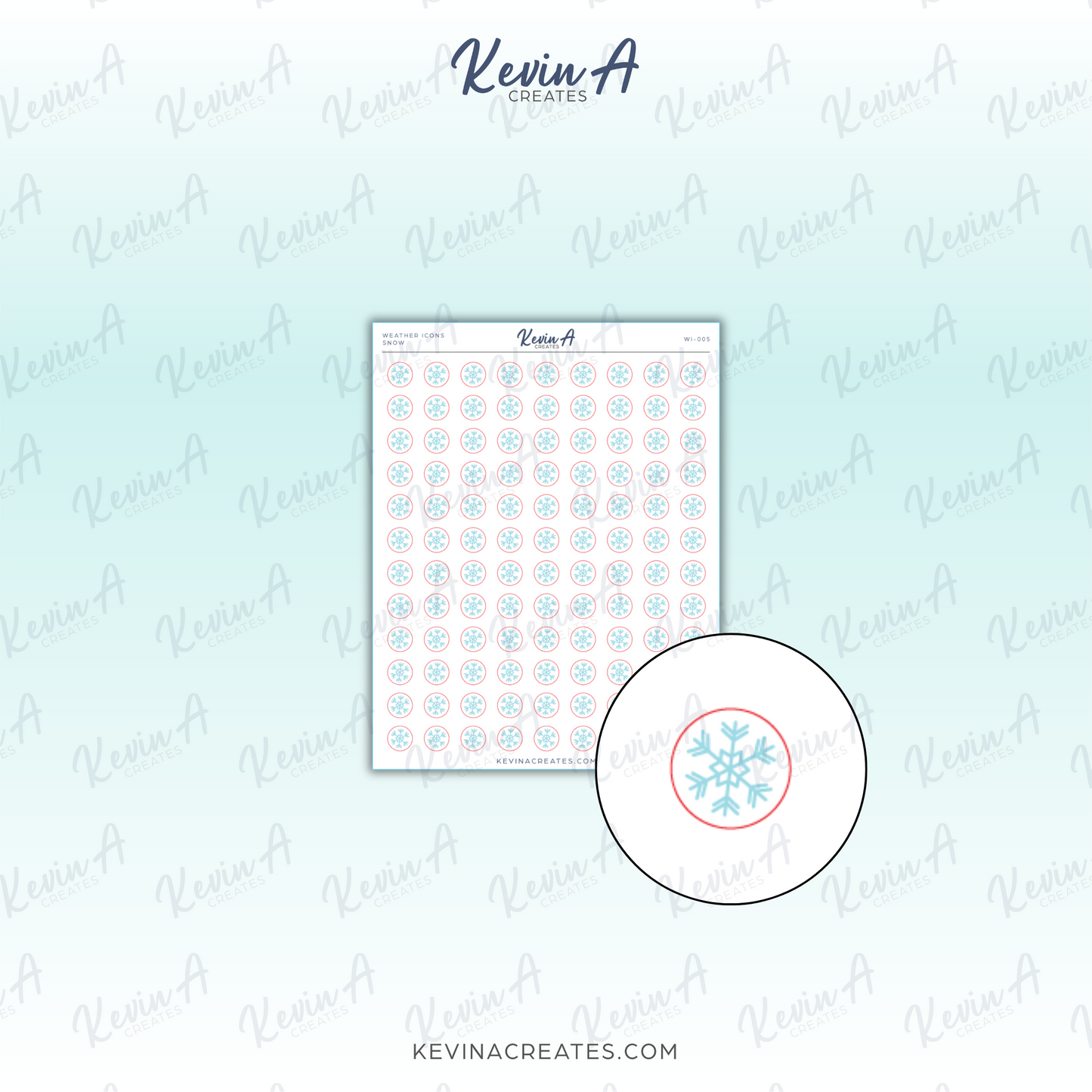 *LAST CHANCE* Snow - Weather Icon Planner Stickers