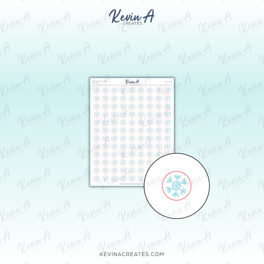 *LAST CHANCE* Snow - Weather Icon Planner Stickers