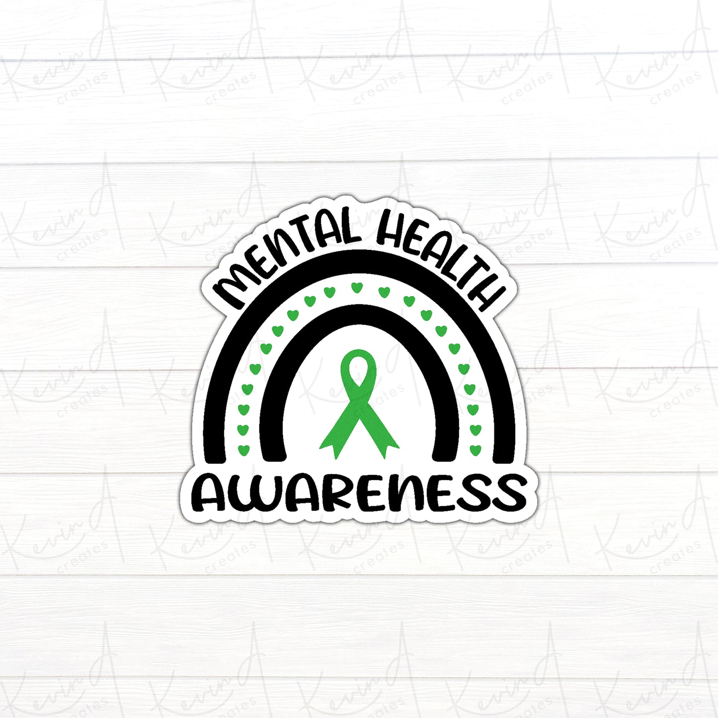 DC-048, "Mental Health Awareness" Mental Health Die Cut Stickers