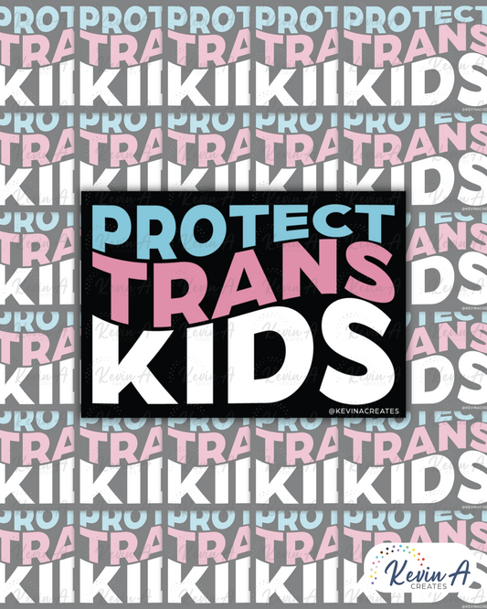 Protect Trans Kids Die Cut Sticker