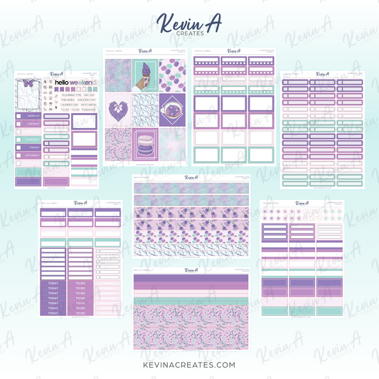 Lavender Haze Weekly Kit || Vertical Format