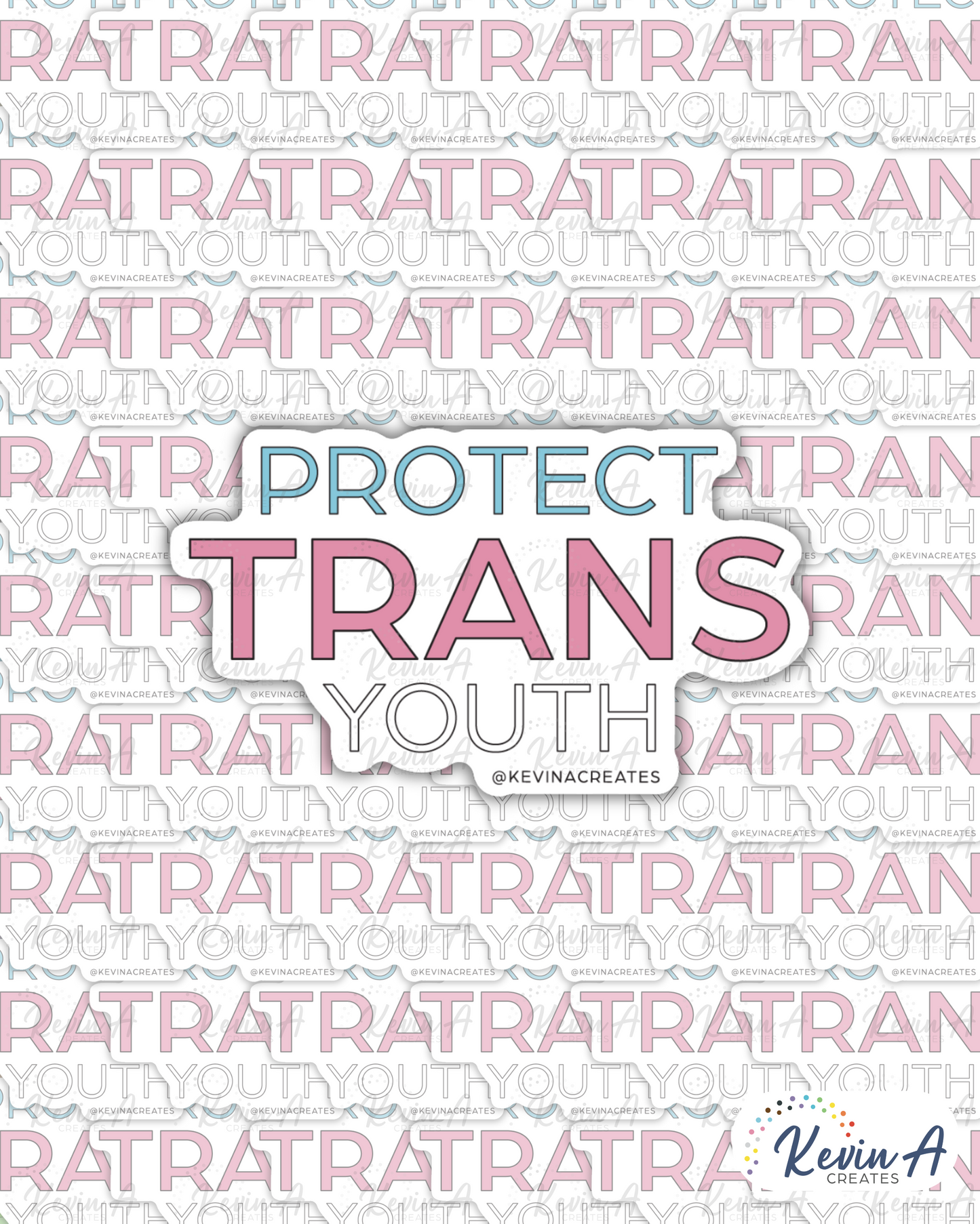 PROTECT TRANS YOUTH Die Cut Sticker