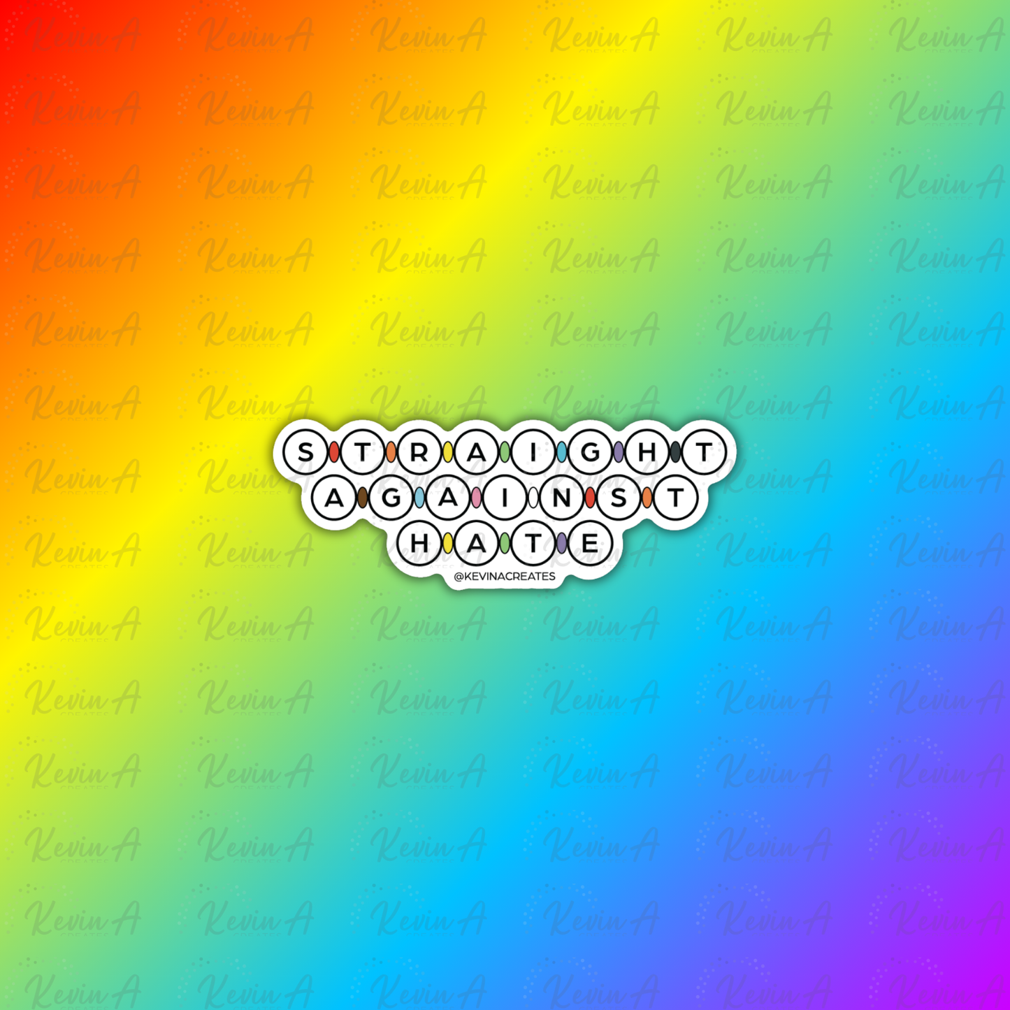 Straights Against Hate Sticker