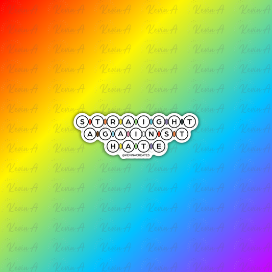 Straights Against Hate Sticker
