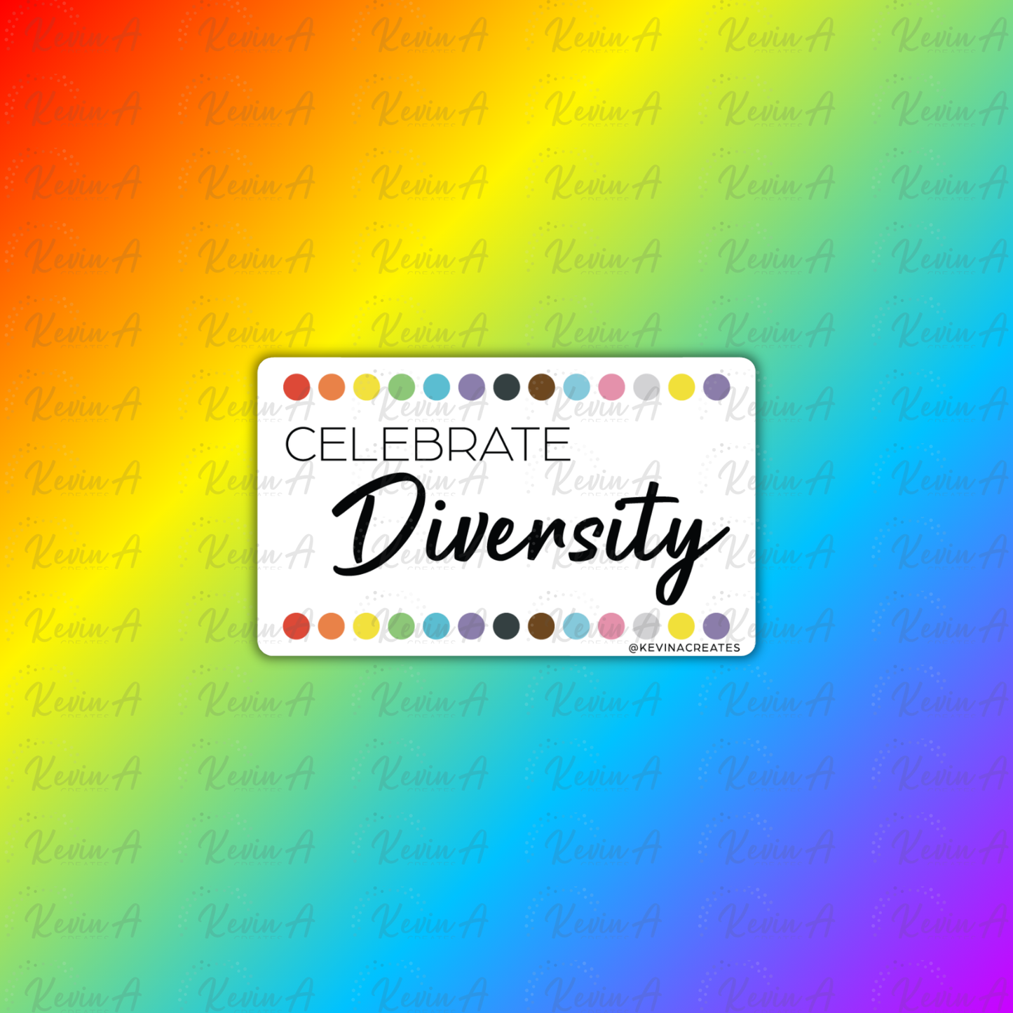 Celebrate Diversity Sticker