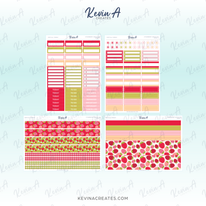 Strawberry Sensation Weekly Kit || Vertical Format