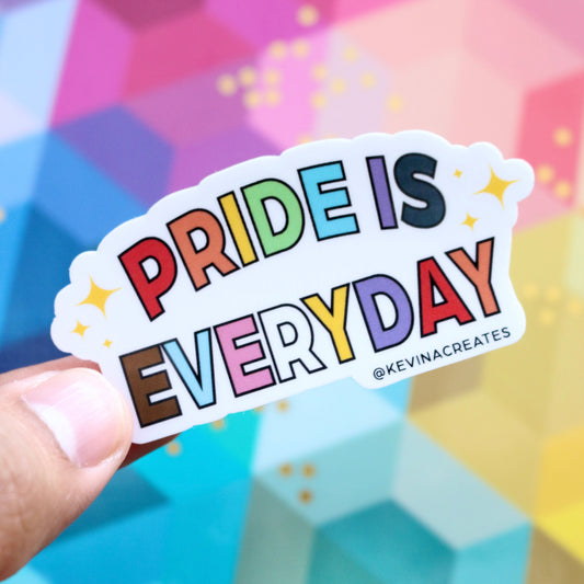 DC-158, "Pride is Everyday" Die Cut Sticker