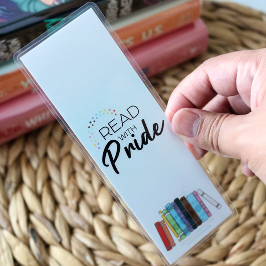 Read With Pride Laminated Bookmark