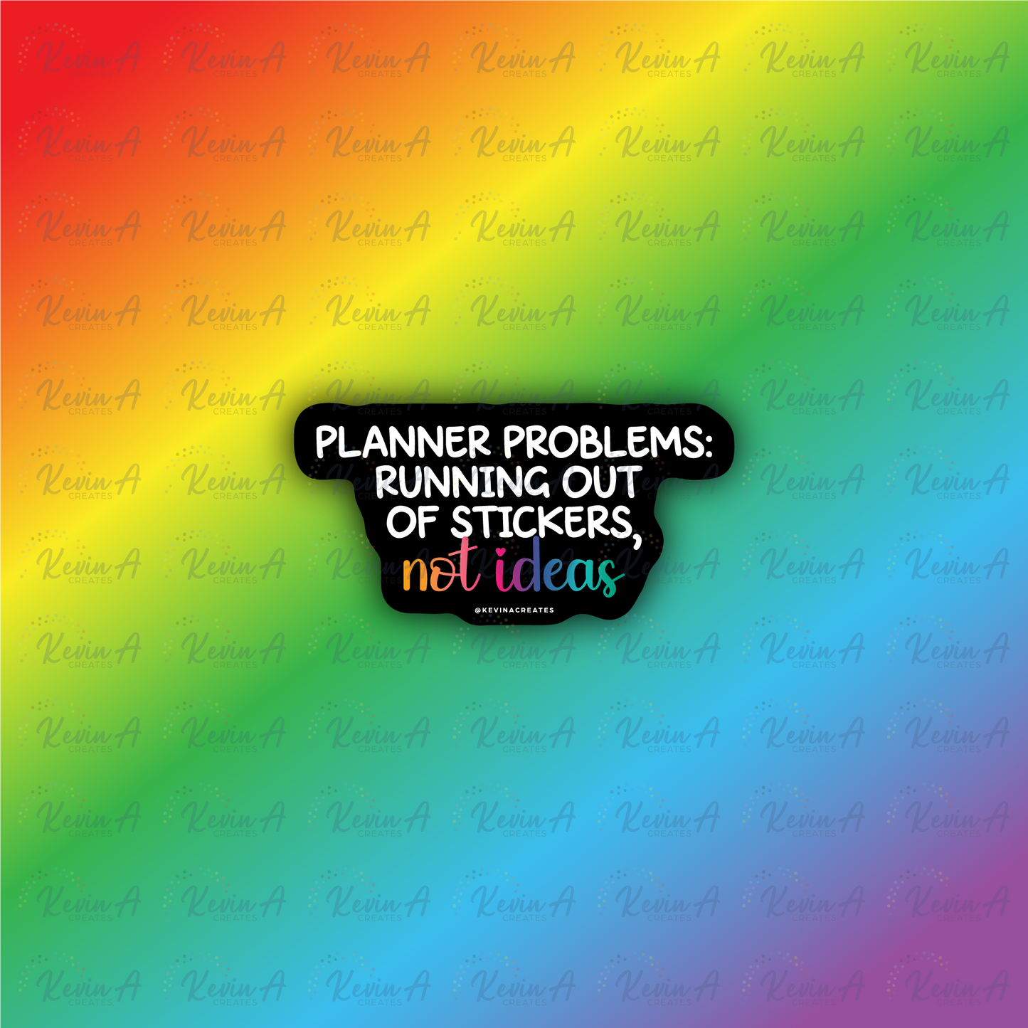 Planner Problems: Running Out Of Stickers, Not Ideas Sticker