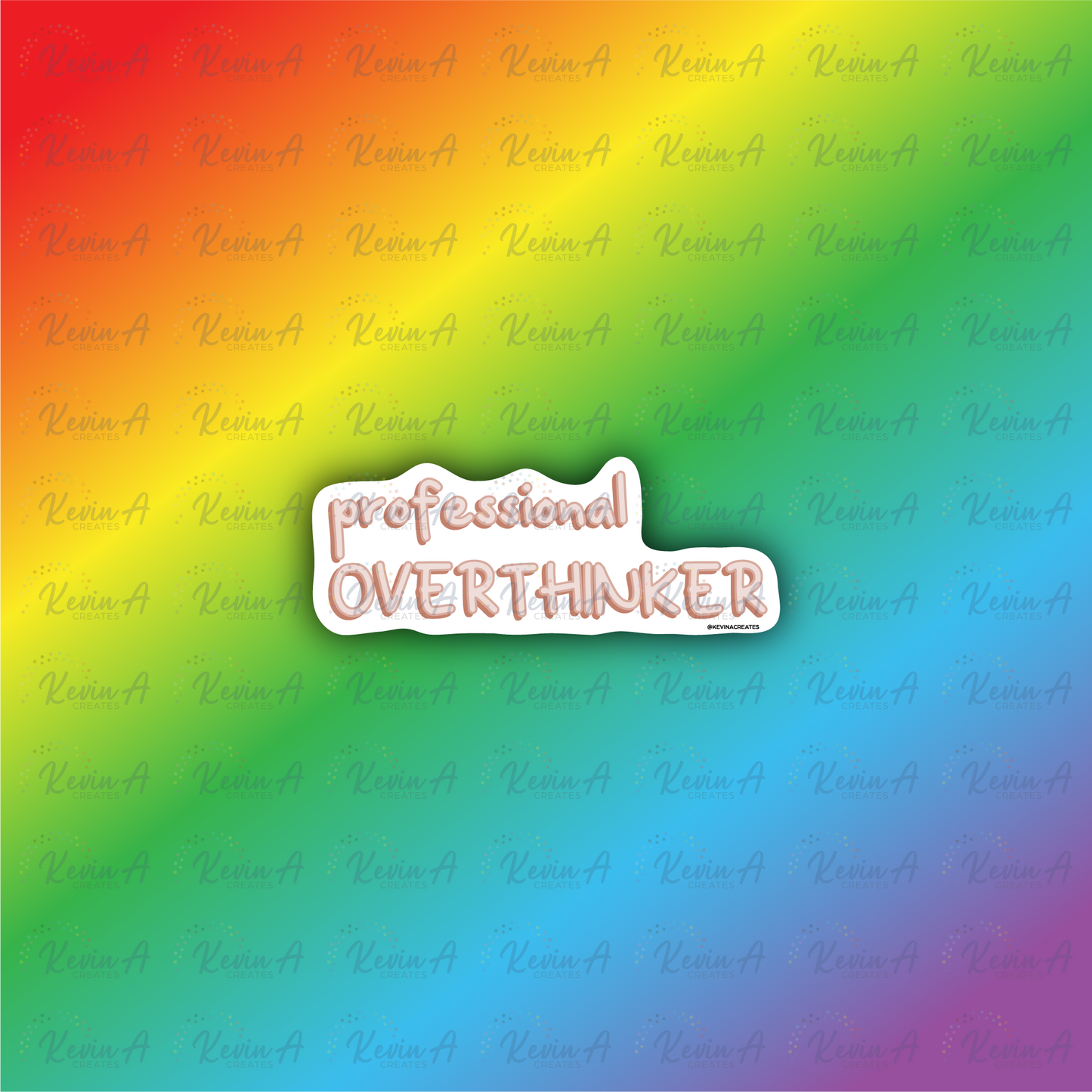 Professional Overthinker Sticker