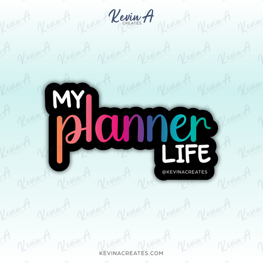 DC-132, MY PLANNER LIFE Die Cut Sticker