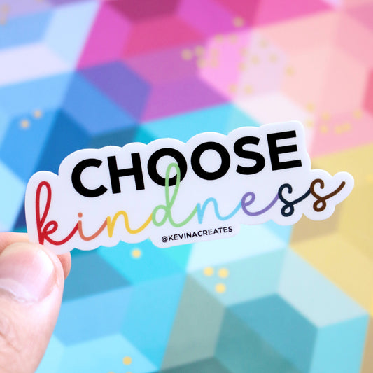 DC-159, "Choose Kindness" Die Cut Sticker