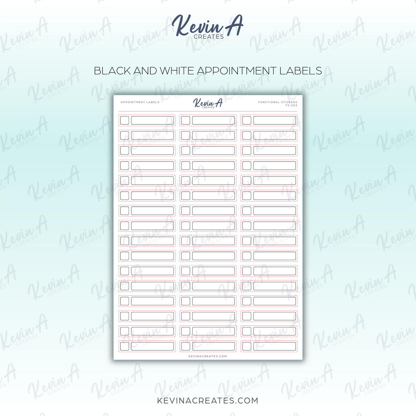 Minimal Appointment Labels