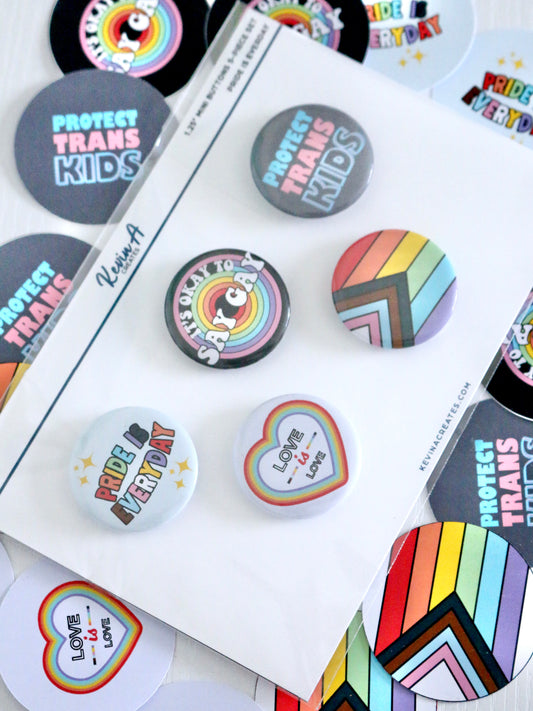 Pride is Everyday 5 Button Pin Pack