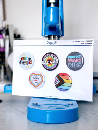 Pride is Everyday 5 Button Pin Pack