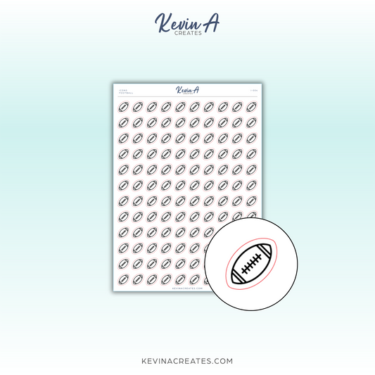 Icons - Football Icon Planner Stickers