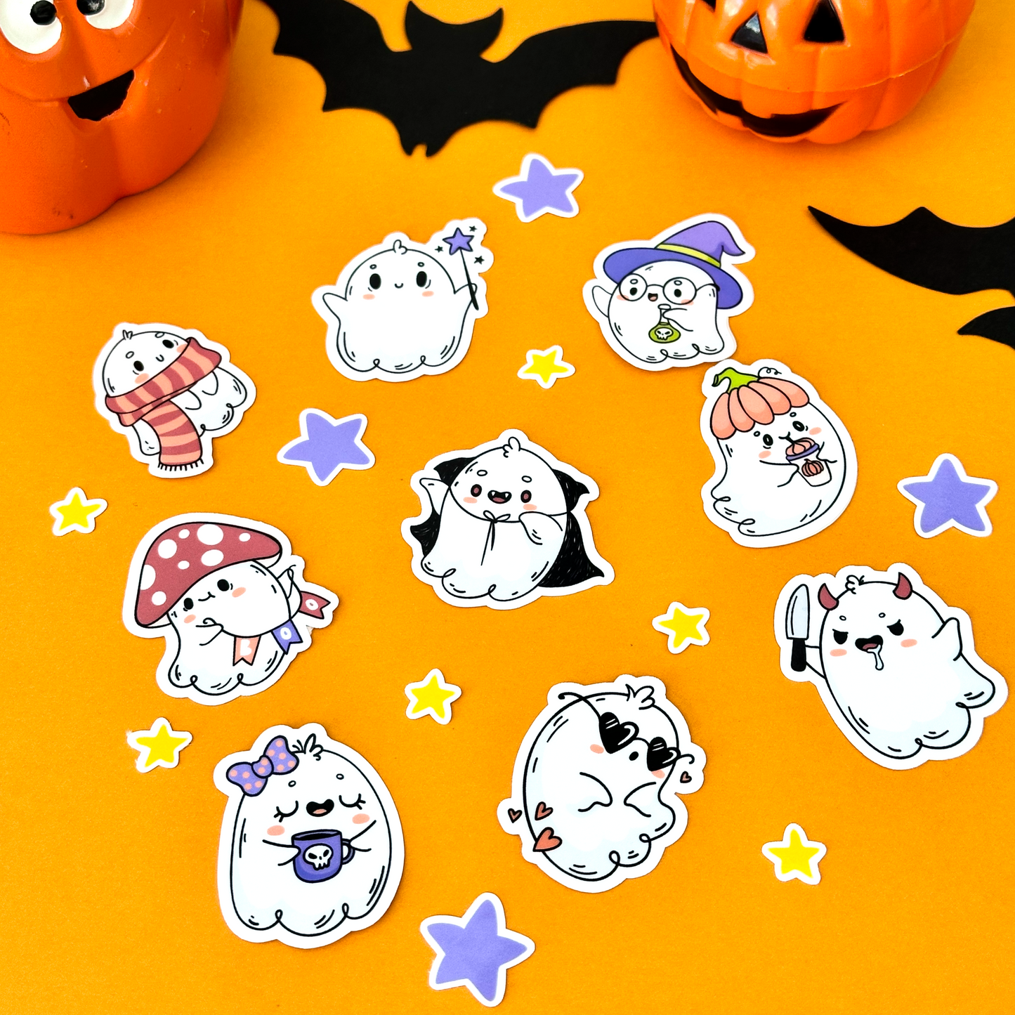 Spooky Ghosts Sticker Pack