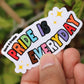 DC-097, PRIDE IS EVERYDAY Doodle Pride Die Cut Stickers