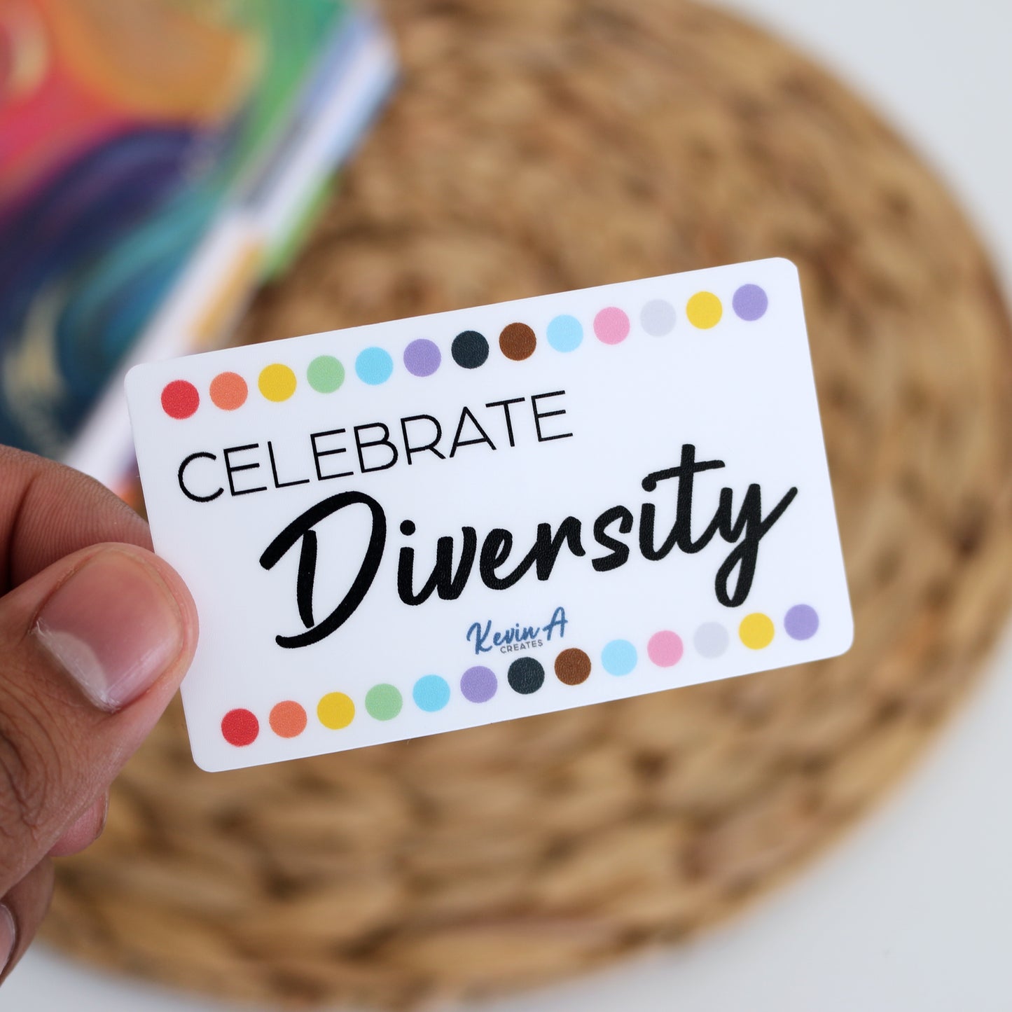 DC-111, CELEBRATE DIVERSITY Die Cut Stickers